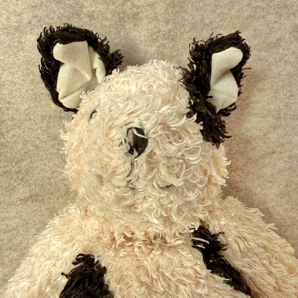 Jellycat Old Friend Pup 14” Curly Plush Stuffed Dog Cream Black Retired HTF - Picture 6 of 6